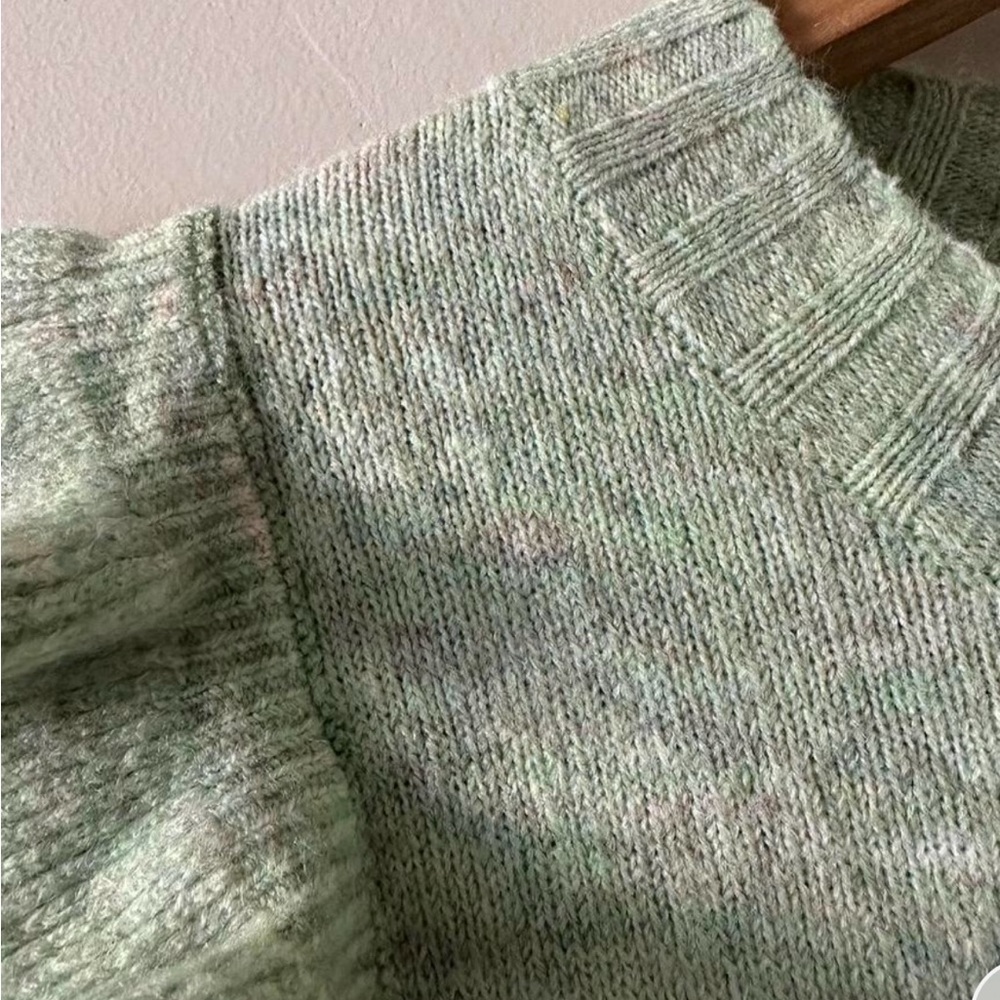 Green Ruffle Sweater - Picture 5 of 7
